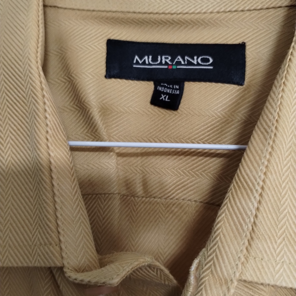 Murano Tan Button-Up Shirt XL